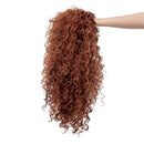 SWACC 20-Inch Long Big Bouffant Curly Wigs for Women Synthetic Heat Resistant Fiber Hair Pieces with Wig Cap (Dark Copper Red) SWACC