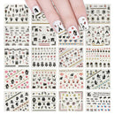 ALLYDREW 24 Sheets Globetrotter Nail Stickers Nail Art Paris Nail Stickers Patriotic Nails allydrew