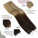 Microlink Hair Extensions Human Hair,Ugeat 24 Inch Micro Loop Hair Extensions