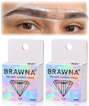 White Pre Inked String for Eyebrow Mapping - Microshading Supplies - Brow Henna Tinting Kit - Eyebrow Measuring Tool - 2 Pack BRAWNA
