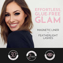Luxillia Magnetic Eyelashes Kit – 16 Piece Magnetic Eyelash & Eyeliner Set with Applicator – Natural Look Easy Apply Reusable Fake Extension Lashes, No Glue – Pestañas Postizas Magnéticas Naturales Infinity Warehouse
