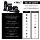 VOLT Grooming Instant Beard Color - Smudge and Water Resistant Quick Drying Brush on Color for Beards and Mustaches, Ebony (Brown/Black) VOLT Store