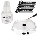 Sensitive Eyelash Extension Glue Stacy Lash 0.17fl.oz/5ml /Low Fume/ 5 Sec Drying time/Retention -5 Weeks/Professional Use Only Black Adhesive for Individual Semi-Permanent Eyelash Extensions STACY LASH
