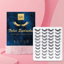 EARLLER 20 Pairs False Eyelashes Natural Fluffy Lightweight Lashes Pack, 3D and 5D Volume Faux Mink Lashes (10 Style) EARLLER