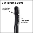 REVLON ColorStay Brow Fiber Filler, Longwearing & Volumizing Waterproof Eyebrow Gel, 306 Clear, 0.23 fl. oz. REVLON