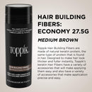 Toppik Hair Building Fibers, Medium Brown, 27.5g TOPPIK