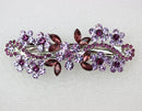 Faship Purple Crystal Flower Hair Barrette Clip Faship