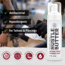 Hustle Butter Tattoo Soap & Aftercare Balm - Antibacterial Soap, Safe To Use While Healing, Vegan, No Petroleum - 5 Ounce Balm & 7 Ounce Tattoo Wash Kit Infinity Warehouse