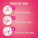 Veet Sugar Wax Hair Remover - Contains 12 Fabric Strips & 1 Spatula with a Temperature Indicator (Pack of 3) Veet