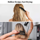 Boar Hair Brushes 2 Pack, Suitable for Men, Women & Kids’ Long Curly Wet or Dry Hair, HIPPIH Hairbrush for Thick Hair Can Adds Shine and Makes Hair Smooth HIPPIH