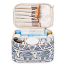 Travel Makeup Bag Large Cosmetic Bag Make up Case Organizer for Women and Girls (Large, Elephant) Narwey