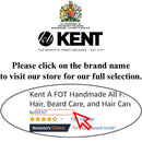 Kent 16T Graphite Double Tooth Hair Dressing Table Comb, Fine/Wide Tooth Dresser Comb For Hair, Beard and Mustache, Coarse/Fine Hair Styling Grooming Comb for Men, Women and Kids. Made in England KENT Store