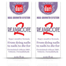 duri Rejuvacote 2 Nail Growth System Base and Top Coat - Nails Hardening, Repair, Chipping, Strengthen, Breaking and Brittle Treatment (2 pack) duri Store