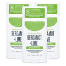 Schmidt's Aluminum Free Natural Deodorant for Women and Men, Bergamot + Lime with 24 Hour Odor Protection, Certified Cruelty Free, Vegan Deodorant, 3.25 oz, 3 pack Schmidt's