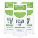 Schmidt's Aluminum Free Natural Deodorant for Women and Men, Bergamot + Lime with 24 Hour Odor Protection, Certified Cruelty Free, Vegan Deodorant, 3.25 oz, 3 pack Schmidt's
