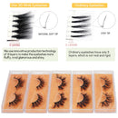 GOO GOO Mink Eyelashes, Natural Eyelashes 16mm to 19mm 5 Styles Multipack 3D Mink Lashes Fake Eyelashes Natural Look Reusable Handmade Siberian Mink Fur False EyeLashes for Women GOO GOO