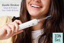 ION-Sei Electric Toothbrush | Battery Powered Smart Sonic Technology | Ultra Soft for Sensitive Teeth and Gums | Day White ION-Sei