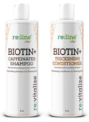 Biotin Shampoo and Conditioner for Hair growth Men Women Hair loss treatment - Caffeine Shampoo with Biotin for hair growth - Volume Shampoo Conditioner for Fine hair Thickening shampoo DHT blocker Paisle