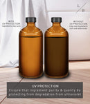 LiBa Amber Glass Spray Bottles 2 Pack, 16 oz Refillable Empty Spray Bottle for Cleaning, Essential Oils, Hair, Plants, Adjustable Nozzle for Squirt and Mist, Bleach/Vinegar/Rubbing Alcohol Safe LiBa