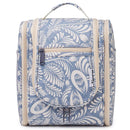 Hanging Travel Toiletry Bag Cosmetic Make up Organizer for Women and Men (Medium, Blue Leaf) Narwey