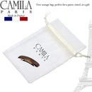 Camila Paris CP3018 French Hair Barrette Clip for Girls, Tortoise Shell, Rubberized Metal Clasp Strong Hold Grip Hair Clips for Women, No Slip Durable Styling Girls Hair Accessories, Made in France Camila