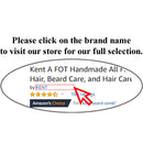 Kent A FOT Handmade All Fine Tooth Pocket Comb for Men, Hair Comb Straightener for Everyday Grooming Styling Hair, Mustache and Beard, Use Dry or with Balms, Saw Cut and Hand Polished, Made in England KENT