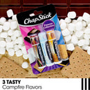 ChapStick S'mores Collection Graham Cracker, Marshmallow and Milk Chocolate Flavored Lip Balm Tubes Variety Pack, Lip Care - 0.15 Oz (Pack of 3) Chapstick
