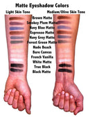 Black Matte Opaque Smokey Eye Onyx Midnight Zero Jet Black Pressed Powder Eye Shadow Eyeshadow Talc & Paraben Free Vegan No Animal Testing & Cruelty Free Pure Ziva