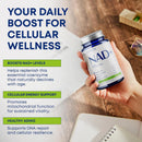 NAD+ Supplement with Nicotinamide Riboside, Trans Resveratrol & Quercetin – NAD Plus Complex for Energy, Brain & Mitochondrial Support – Antioxidant and Longevity Formula for Women & Men – 60 capsules Infinity Warehouse