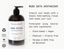 Muse Bath Apothecary Hand Ritual - Aromatic and Nourishing Hand Soap, Infused with Natural Aromatherapy Essential Oils - 16 oz, Aloe + Eucalyptus + Lavender Muse Apothecary