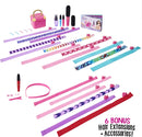 Cool Maker, Hollywood Hair Extension Maker for Girls with 6 Bonus Extensions (18 Total) and Accessories, Cool Maker Store
