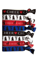 8 Piece Cheerleading Hair Elastic Set - Accessories for Cheerleaders, Cheer Coaches, Stunt Partners, Cheer Teams, Cheer Classmates and Friends, Women, Girls - MADE in the USA Sportigift