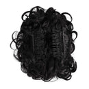ROSEBUD Chignon Hairpiece Curly Bun Extensions Scrunchie Updo Hair Pieces Synthetic Combs in Messy Bun Hair Piece for Women Rose bud