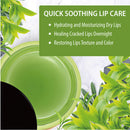 Hebepe Green Tea Matcha Lip Sleeping Mask Overnight with Applicator, Dry Lips Treatment with Coconut Oil, Vitamin E, Fig Extract, Orchid, and Shea Butter, Moisturizer for Dry, Chapped, Cracked Lips Hebepe