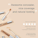 Neutrogena Healthy Skin Radiant Brightening Cream Concealer with Peptides & Vitamin E Antioxidant, Lightweight Perfecting Concealer, Non-Comedogenic, Bisque Light/Medium 02 neutral undertones, 0.24 oz Neutrogena Store