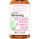 Collagen Face Serum Best Anti Aging Peptide Complex with Matrixyl 3000 and Hyaluronic Acid, Vitamin E, Brightening and Skin Tightening for Glass Skin Bauer Beauty