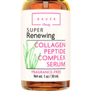 Collagen Peptide Complex Face Serum Anti Aging with Matrixyl 3000 and Hyaluronic Acid, Ultimate Skin Repair, Brightening, Hydrating and Skin Tightening for Glass Skin- DERMATOLOGIST TESTED Bauer Beauty