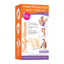 Sally Hansen Hair Remover Kit, 1 Count, Quick and Easy Wax Strip Kit (Packaging May Vary) Sally Hansen