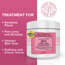 Glycolic Acid 20% Resurfacing Pads for Face & Body - Exfoliates Surface Skin and Reduces Fine Lines and Wrinkles with Vitamin B5, C & E, Green Tea - Peel Pads Divine Derriere