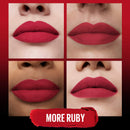 Maybelline New York Color Sensational Ultimatte Lipstick Thats Lightweight/Comfortable Intense Lip Color Pigment Soft Powder Matte Slim Lipstick, 199 More Ruby, 1 Oz Maybelline New York