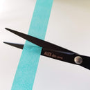 ALLEX Black Scissors for Office, Japanese Stainless Steel, Made in Japan Thin & Slim Scissors [Non-Stick Fluorine Coating Blade] 140 Black ALLEX\アレックス