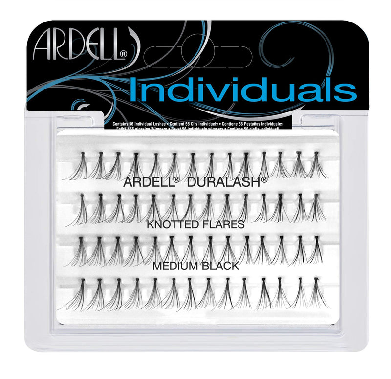Ardell Professional Individual Duralash Flares, Medium Black 56 individual lashes (Pack of 4) Ardell