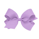 Wee Ones Girl's Large Grosgrain Hair Bow on No Slip Clip - Light Orchid Wee Ones
