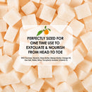Body Scrub Exfoliator - 12oz SWEET ORANGE Sugar scrub cubes w/Mango Butter & Shea butter- Ultra Hydrating & Moisturizing - All Natural & Organic for all body exfoliation- For hands, arms legs, elbow & foot Mineral Me California