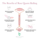 Rose Quartz Face Roller Skin Care Tools - Face Massager Roller, Facial Roller & Eye Roller for Puffy Eyes, Facial Massager Facial Tools Pair Perfectly with Skincare & Are Self Care Gifts for Women Beauty by Earth
