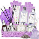 Bath and Body Gift Basket Set for Women - Coconut Vanilla Spa Gift Basket for Women 17-Piece Luxury Bath Gift Set with Shower Gel Self Care Pampering Gifts for Mothers Day, Christmas, Birthday Gifts Infinity Warehouse