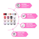OneDor Nail Dip Dipping Powder – Acrylic Color Pigment Powders Pro Collection System, (12 Colors Set-10g) Onedor