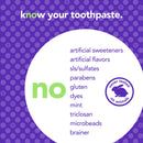 Hello Juicy Grape Flavor Kids Fluoride Toothpaste, Anticavity, Vegan, SLS Free, Gluten Free, For Ages 2 and Up, 4.2 Ounce (Pack of 4) hello