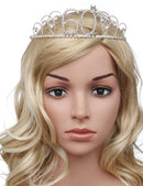 BABEYOND Crystal Birthday Tiara Crown Princess Birthday Crown Hair Accessories Happy 60th Birthday Crown Tiara for Women (60 Birth) BABEYOND