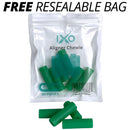 IXO Aligner Seater Chewies for Invisalign Aligners, Mint Scent, Bulk Pack in Resealable Bag (10 PCs) (Green) IXO